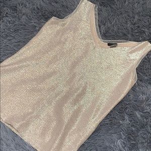 Shimmery gold tank top